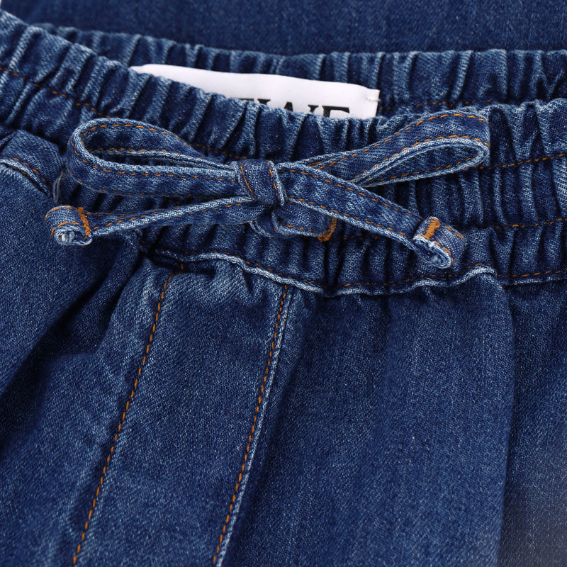 Loewe + Paula's Ibiza Wide-Leg Cropped Drawstring Jeans. Size S