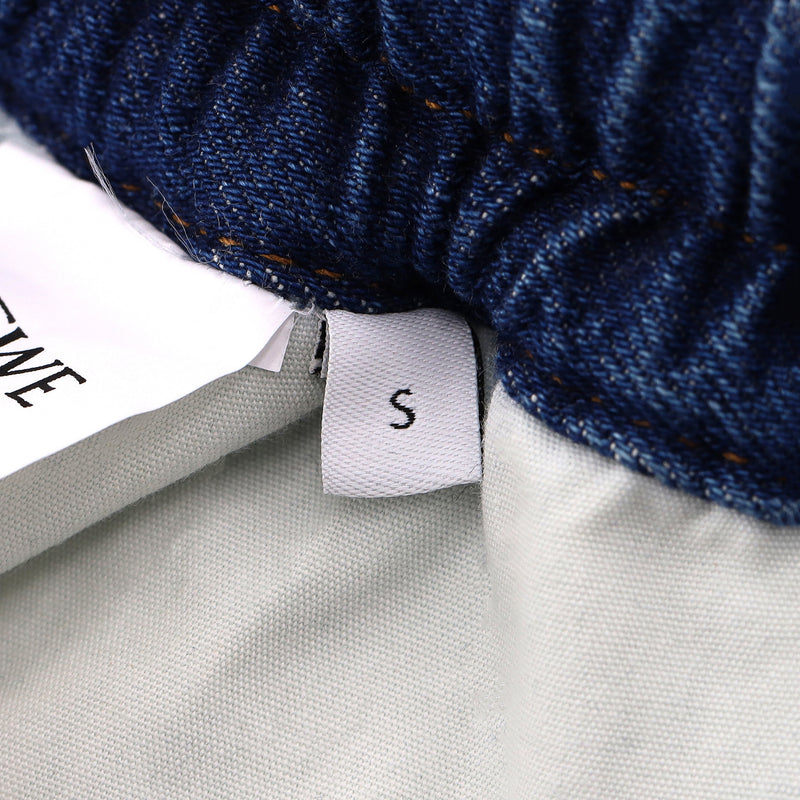 Loewe + Paula's Ibiza Wide-Leg Cropped Drawstring Jeans. Size S