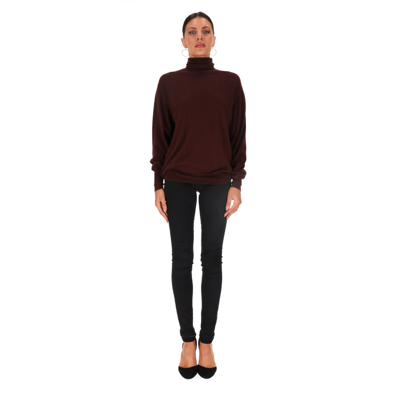 Loro Piana Cashmere & Silk Roll Neck Jumper. Size M