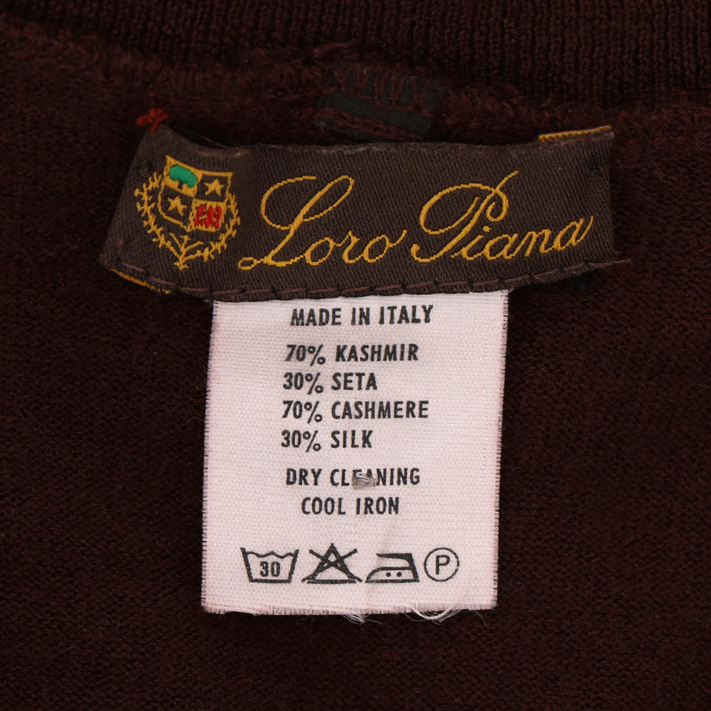 Loro Piana Cashmere & Silk Roll Neck Jumper. Size M