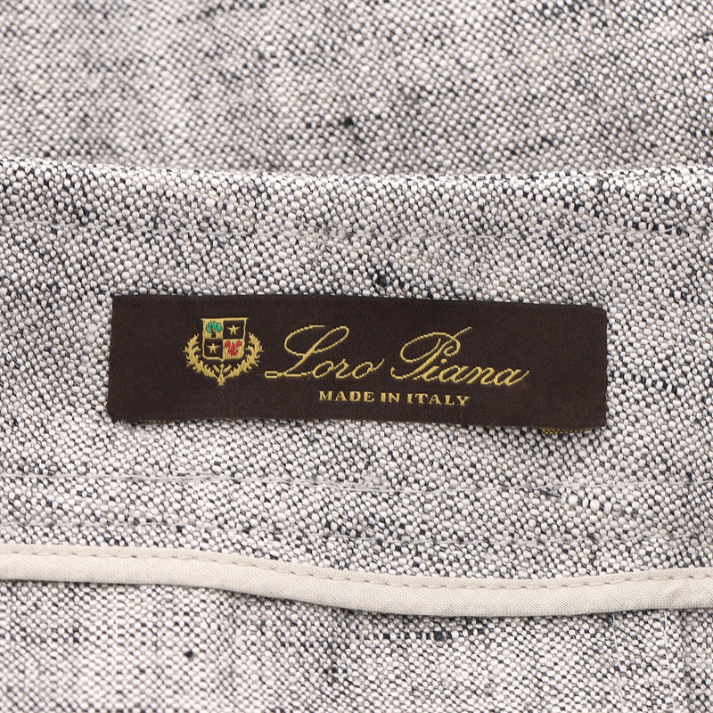 Loro Piana Silk & Linen Blend Wide-Leg Trousers. Size 44IT