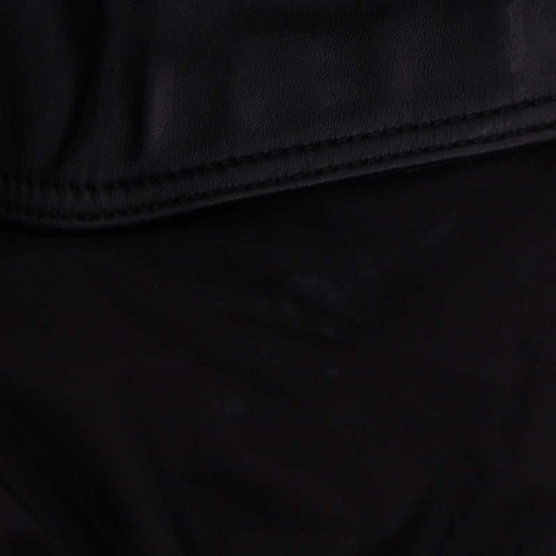 Lou Andrea Leather Hooded Cape Parka/Jacket. Size 34FR