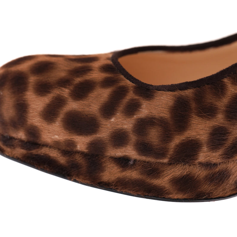 Christian Louboutin Leopard Print Pony Hair Bianca Pumps. Size 39.5