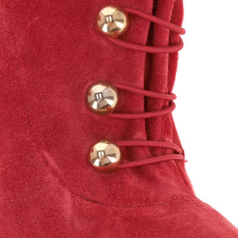 Christian Louboutin Fifre Suede Ankle Boots. Size 37