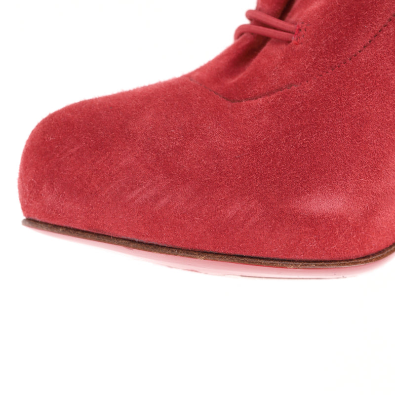 Christian Louboutin Fifre Suede Ankle Boots. Size 37