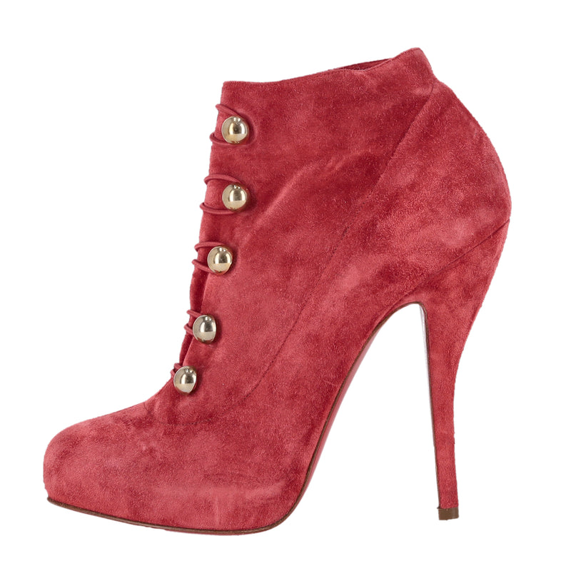 Christian Louboutin Fifre Suede Ankle Boots. Size 37