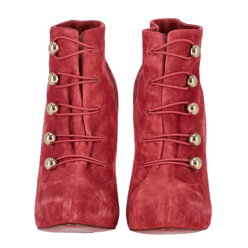Christian Louboutin Fifre Suede Ankle Boots. Size 37