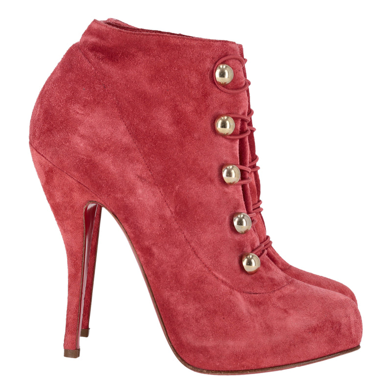 Christian Louboutin Fifre Suede Ankle Boots. Size 37