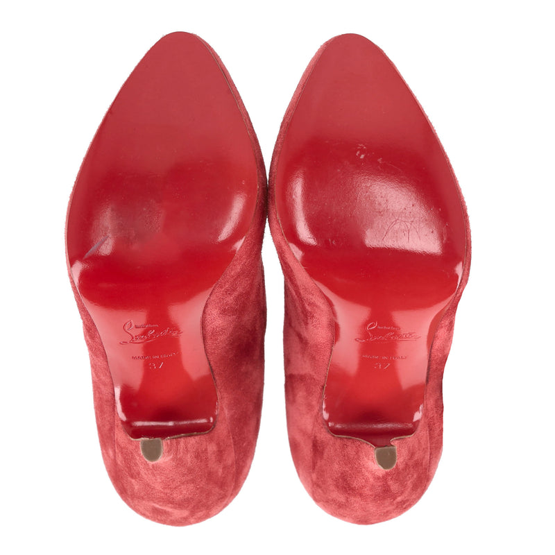 Christian Louboutin Fifre Suede Ankle Boots. Size 37