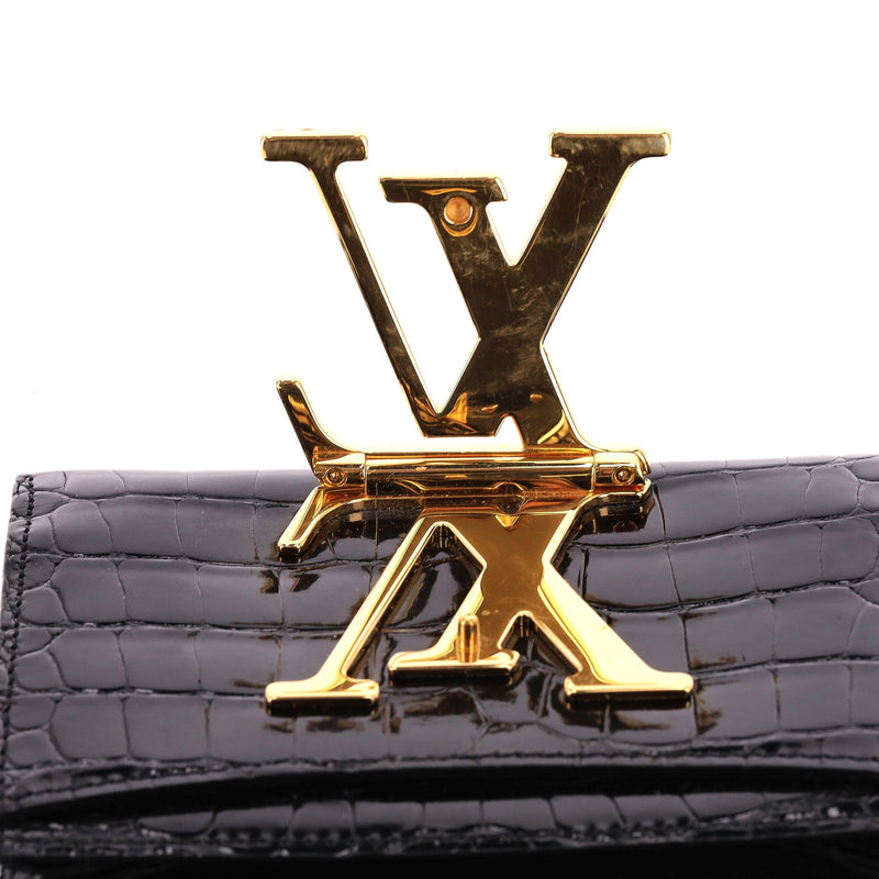 Louis Vuitton Crocodile Skin Capucines Compact Wallet