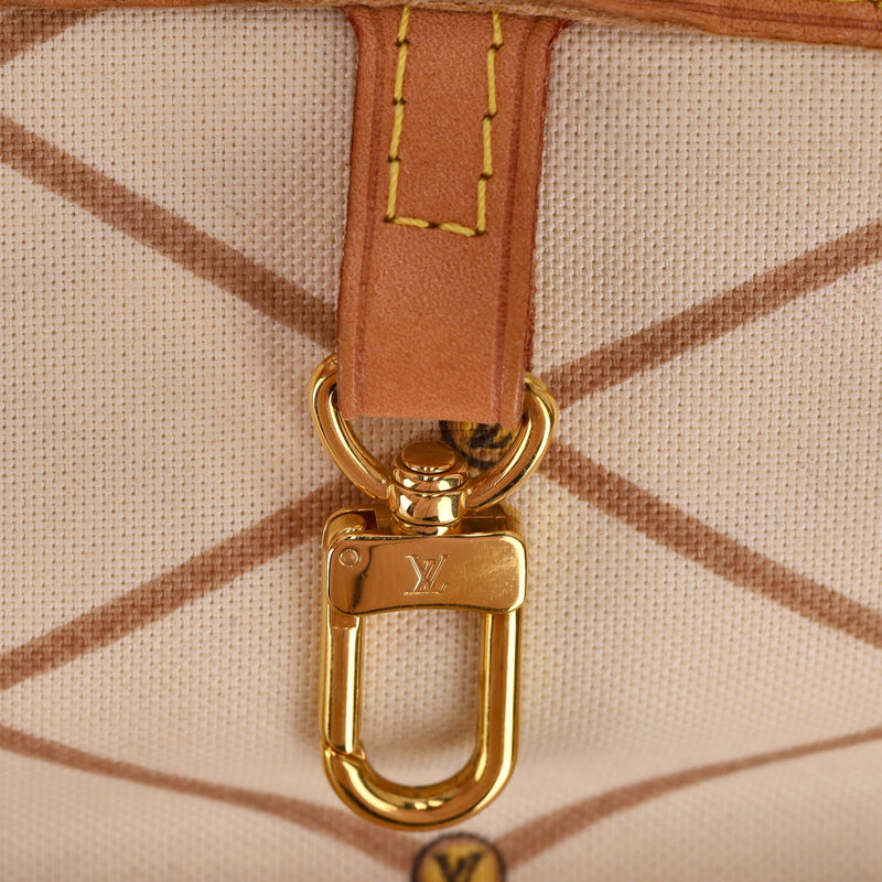 Louis Vuitton Limited Edition Damier Azur Summer Trunks Knokke Neverfull MM Bag & Pochete