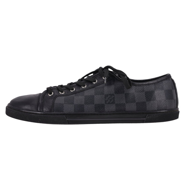 Louis Vuitton Damier Graphite Coated Canvas & Leather Sneakers. Size 41.5
