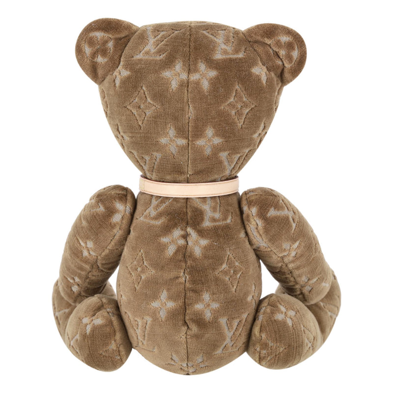 Louis Vuitton Monogram Velvet Teddy Bear PM