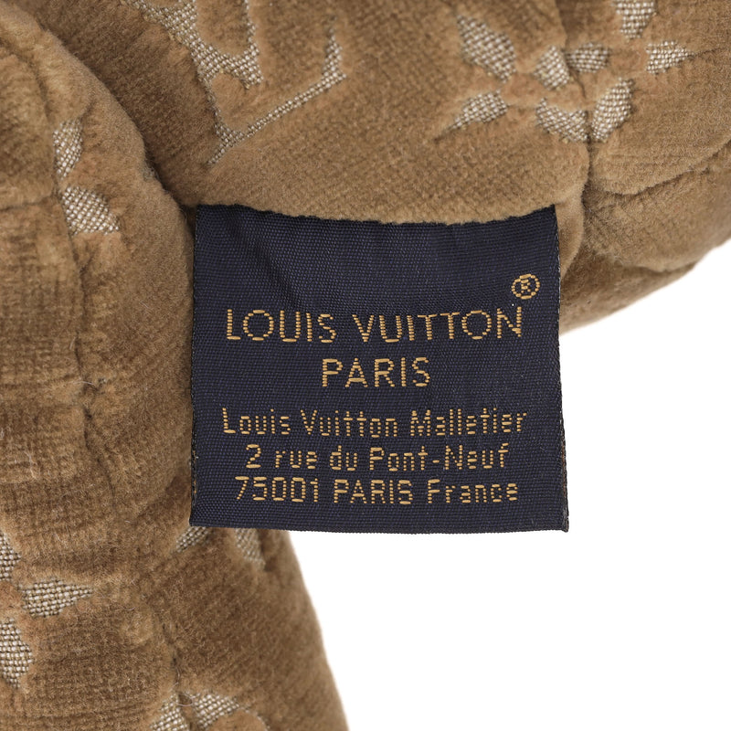 Louis Vuitton Monogram Velvet Teddy Bear PM