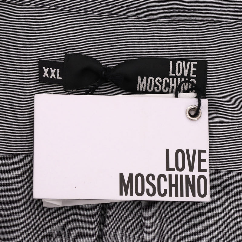 Love Moschino Logo Detail Cotton Shirt. Size XXL