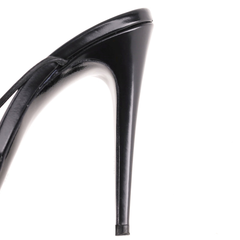 Magda Butrym Leather Ankle-Tie Stiletto Heels.Size 36
