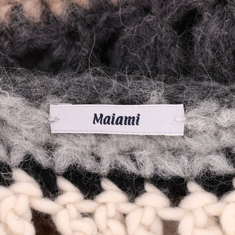 Maiami Alpaca & Merino Wool Crochet Cardi/Coat. Size S/M