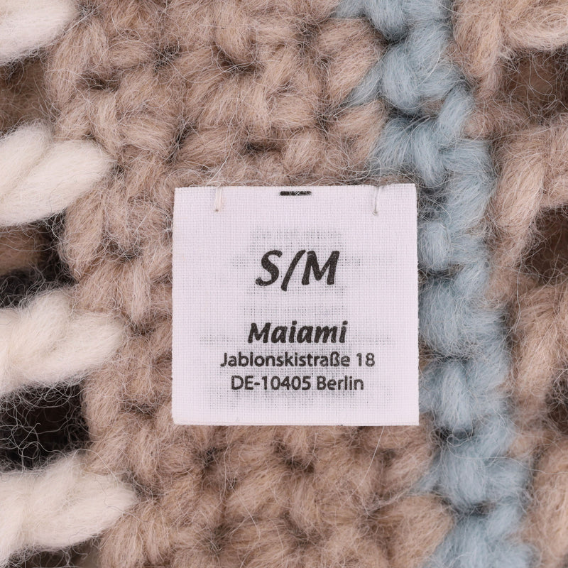 Maiami Alpaca & Merino Wool Crochet Cardi/Coat. Size S/M