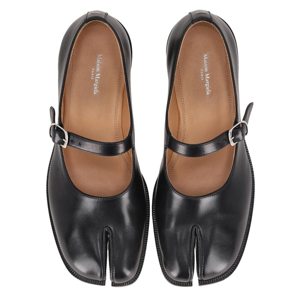 Maison Margiela Tabi Split-Toe Leather Mary Janes. Size 40