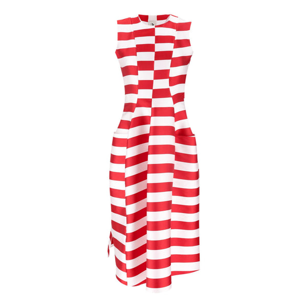 Maison Rabih Kayrouz Striped Silk Blend Tulip Dress. Size 38FR