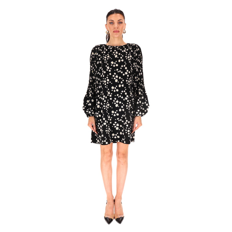 Maje Daisy Print Pleated Dress. Size 2