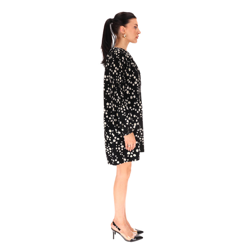 Maje Daisy Print Pleated Dress. Size 2