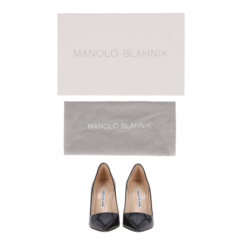 Manolo Blahnik BB Patent Leather Pumps.Size 35