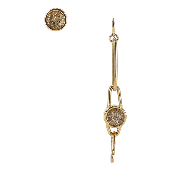 Marc Jacobs Asymmetric Link Drop Earrings