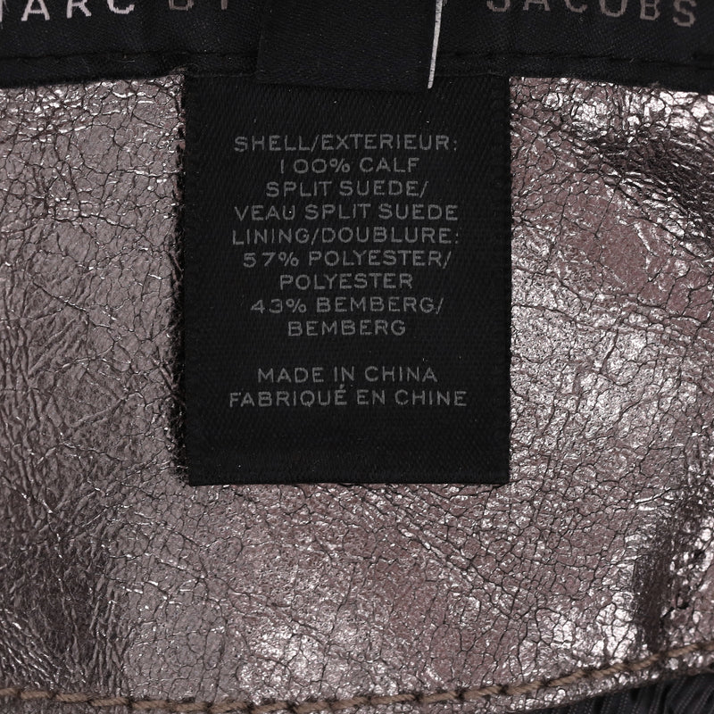 Marc By Marc Jacobs Metallic Leather Biker Jacket. Size S