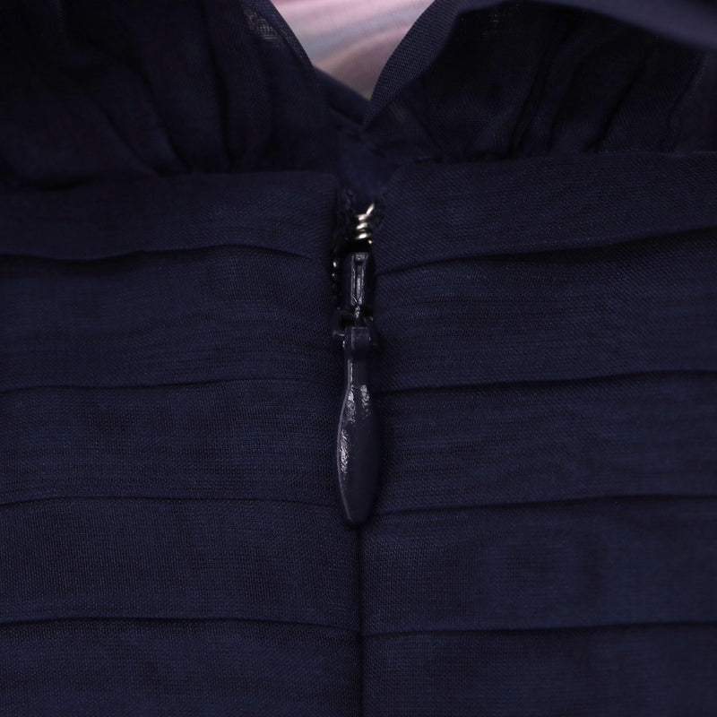 Marchesa Notte Cut-Out Detail Ombre Floral Plisse-Chiffon Gown. Size 2US