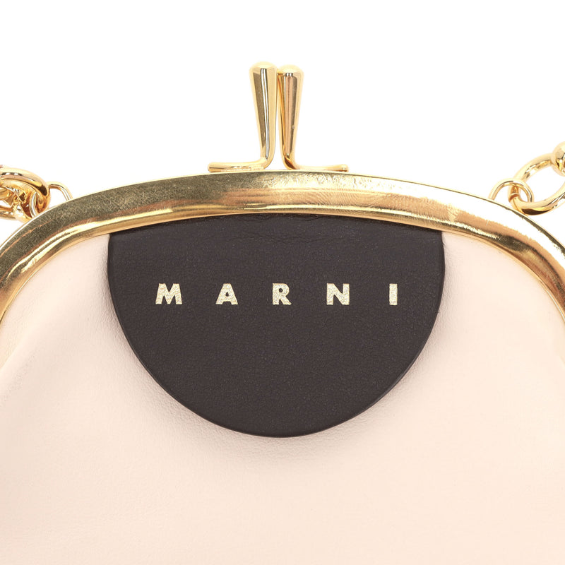 Marni Two-Tone Leather Phone Pouch/Bag On A Chain