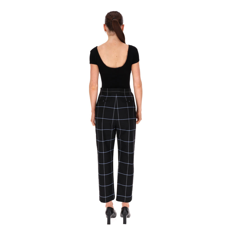 Marni Checked Cotton Blend Trousers. Size 42IT
