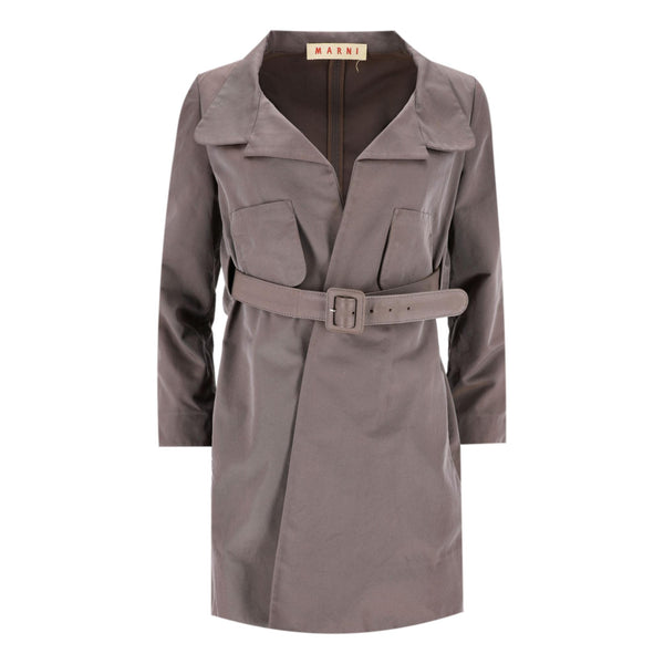 Marni Cotton Blend Belted Coat. Size 40FR
