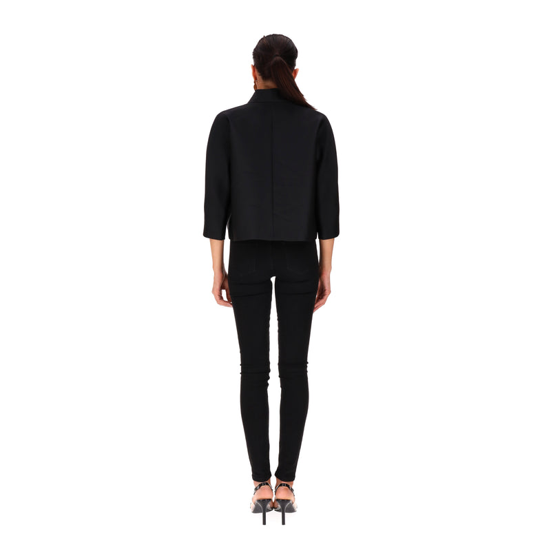 Max Mara Cropped Silk Blend Jacket/Blazer. Size 42FR