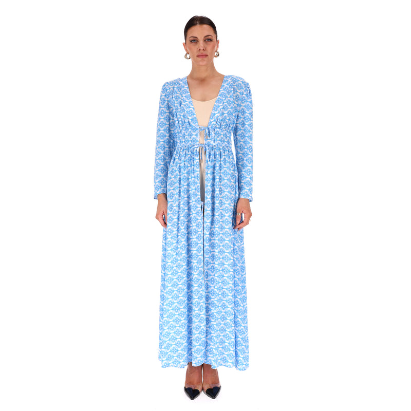 Mellisa Odabash Printed Kaftan Dress. Size XS