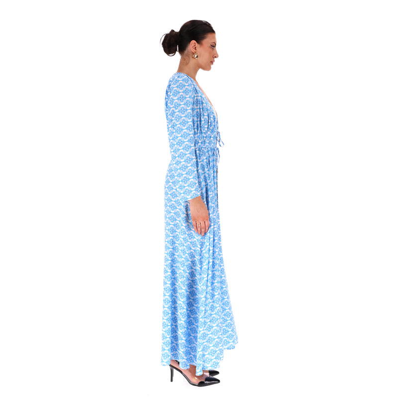 Mellisa Odabash Printed Kaftan Dress. Size XS
