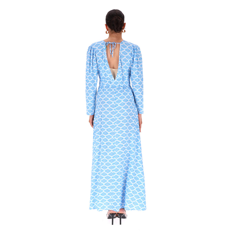 Mellisa Odabash Printed Kaftan Dress. Size XS