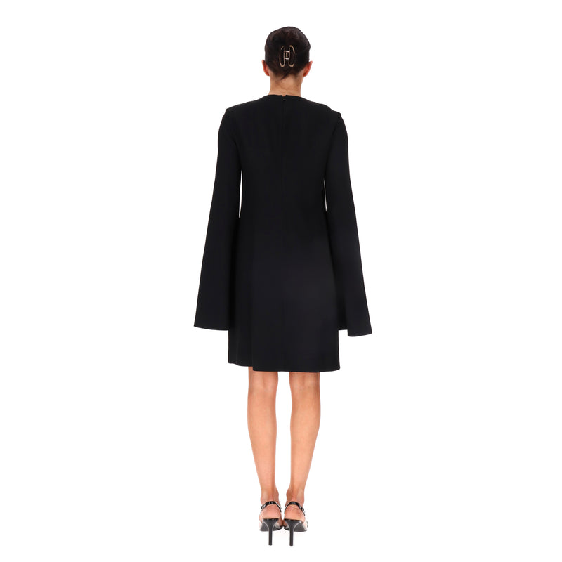 Michael Kors Collection Flower Embellished Dress With Slit Sleeves. Size 4US