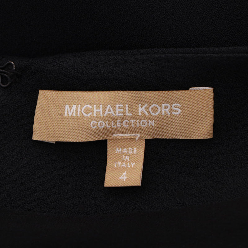 Michael Kors Collection Flower Embellished Dress With Slit Sleeves. Size 4US