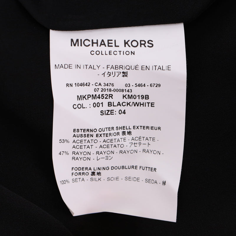 Michael Kors Collection Flower Embellished Dress With Slit Sleeves. Size 4US