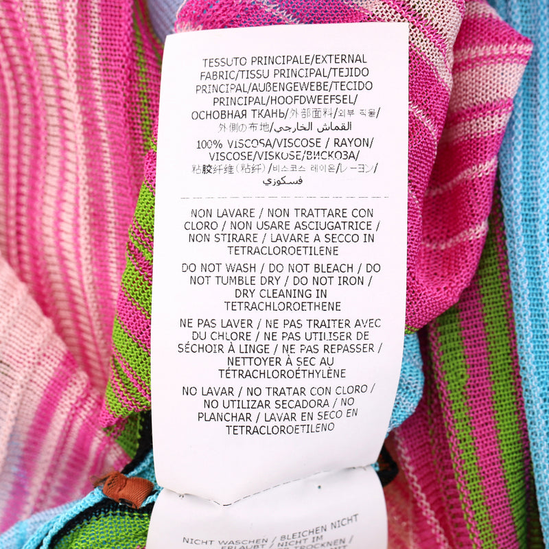 Missoni Crochet-Knit Striped Beach Dress/Cover Up. Size S