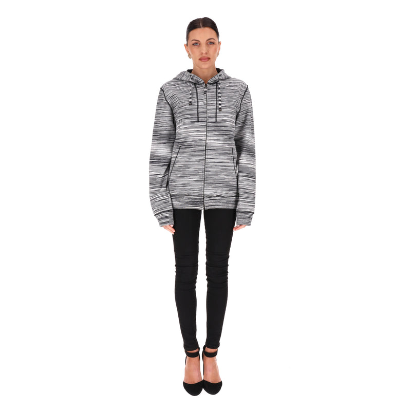 Missoni Space-Dyed Cotton Zipped Hooded Sweatshirt. Size M