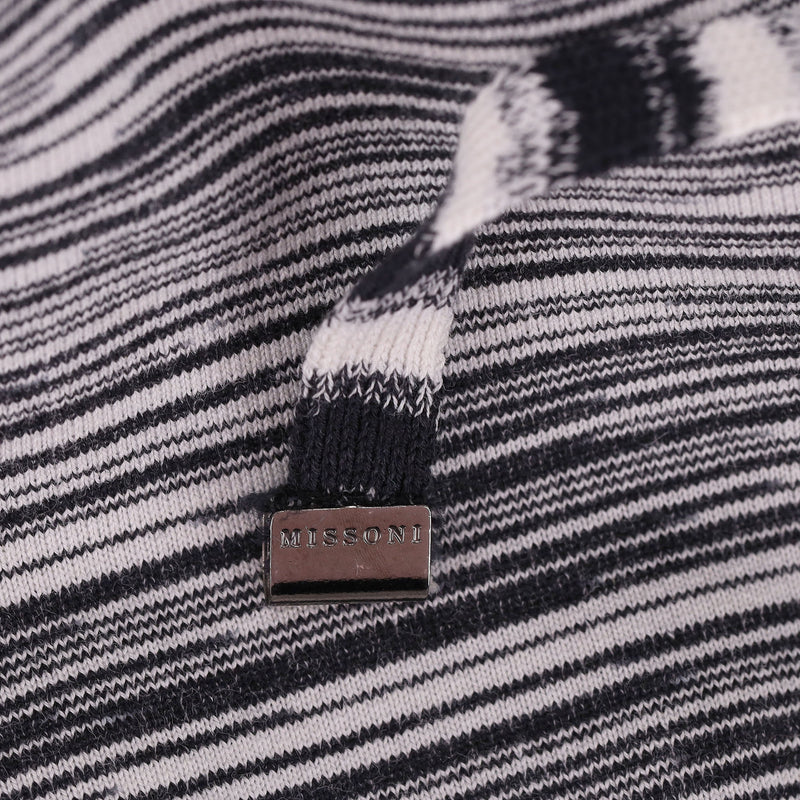 Missoni Space-Dyed Cotton Zipped Hooded Sweatshirt. Size M