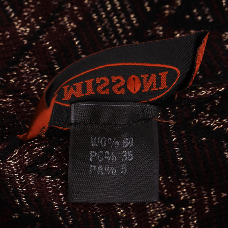 Missoni Wool Blend Knitted Zigzag Beanie Hat
