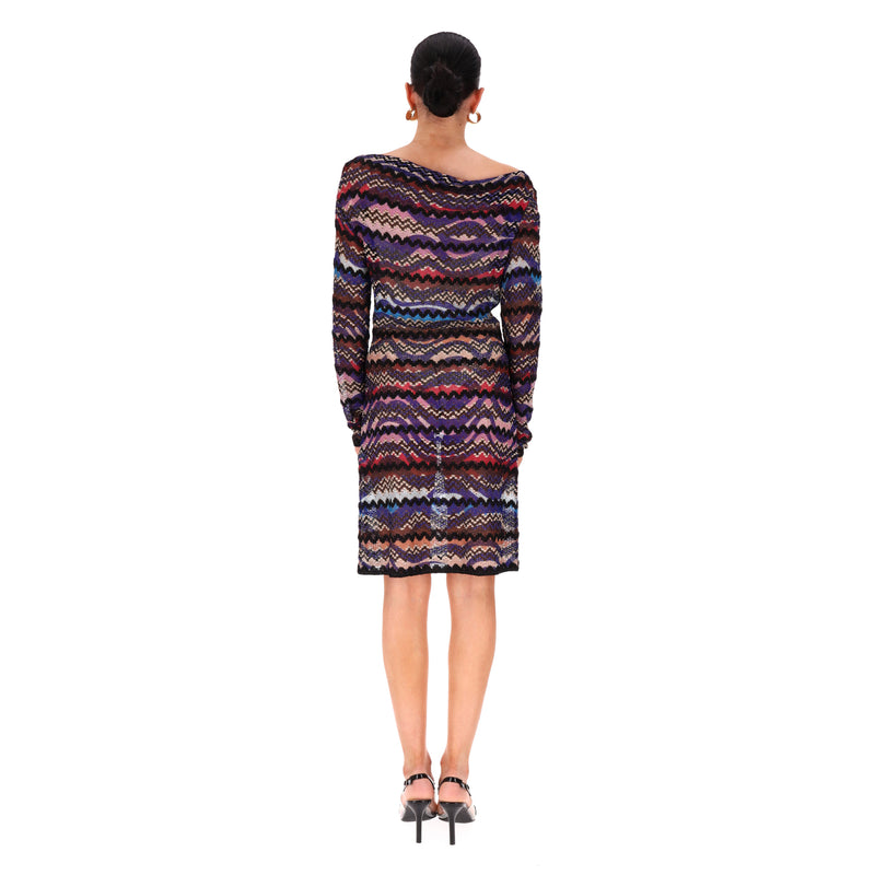 Missoni Zigzag Knitted Dress. Size 44IT