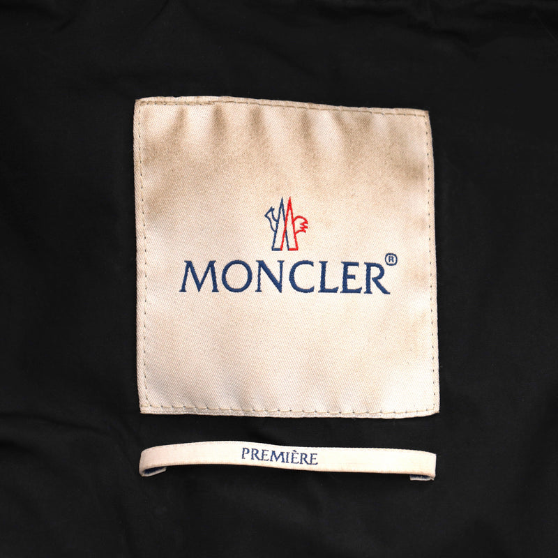 Moncler Down Fur-Trim Hood Jacket. Size 0