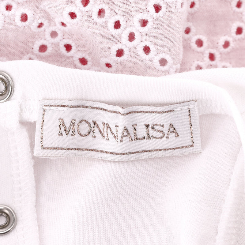 Monnalisa Baby Girl Cotton Romper Dress. Size 3M
