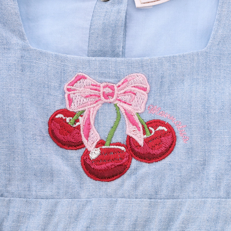 Monnalisa Baby Girl Linen Blend Romper Dress. Size 3M