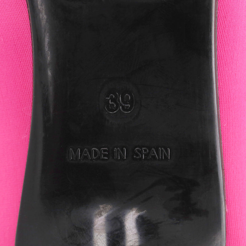 Love Moschino Logo Lycra Heels. Size 39