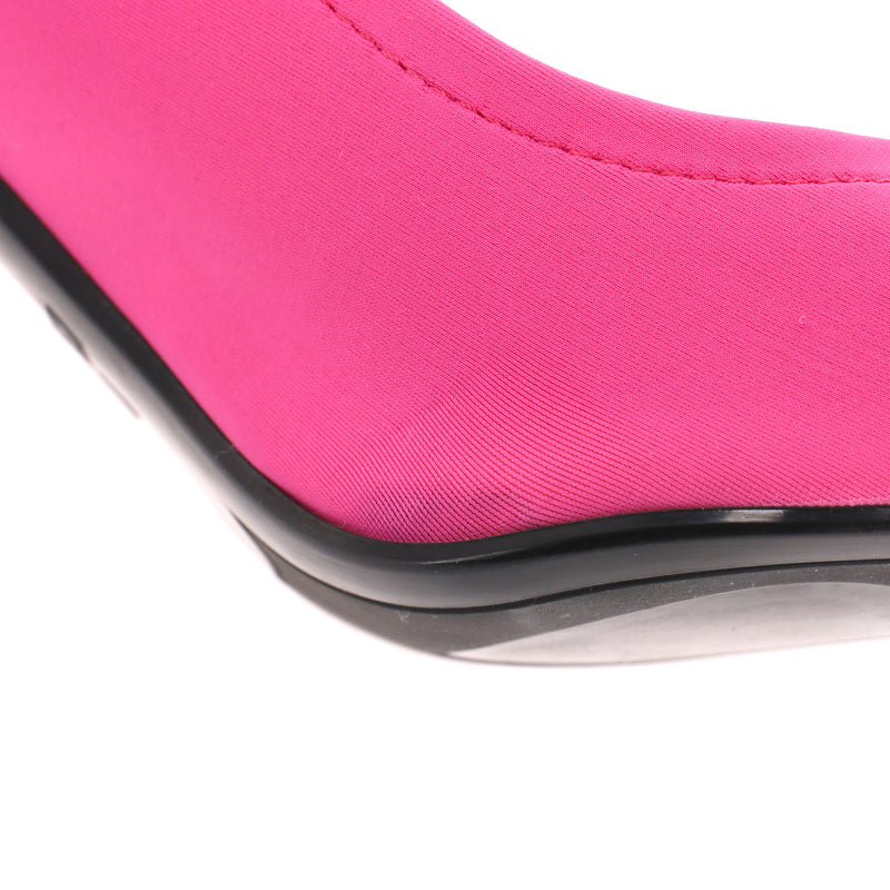 Love Moschino Logo Lycra Heels. Size 39